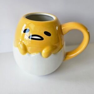 NEW Sanrio Gudetama Lazy Egg Mug Cup 20oz Sculpted Silver Buffalo World Market